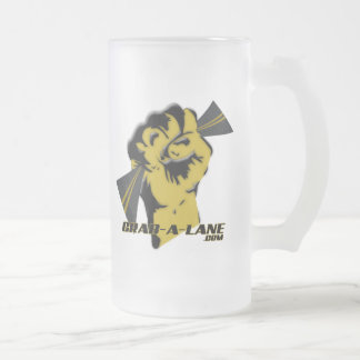 Vidro Jateado CANECA de CERVEJA 16oz de GRAB-A-LANE
