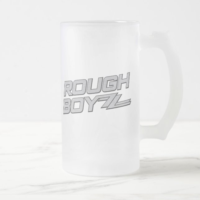 Vidro Jateado Caneca de cerveja áspera do fosco de BoyZZ (Direita)
