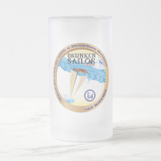 Vidro Jateado Caneca de cerveja bêbedo oficial do bebendo do