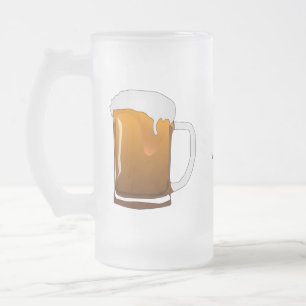 Vidro Jateado Caneca de cerveja customizável do fosco