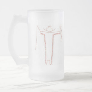 Vidro Jateado Caneca de cerveja da cerveja da associação de
