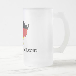 Vidro Jateado Caneca de cerveja da cerveja do bisonte do fosco
