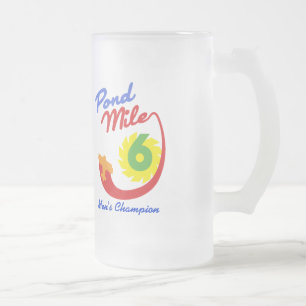 Vidro Jateado Caneca de cerveja da cerveja do campeão dos homen
