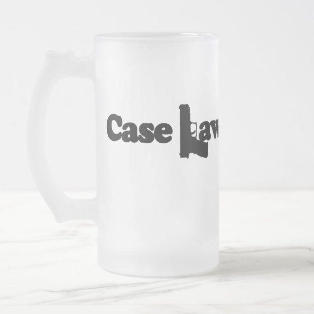 Vidro Jateado Caneca de cerveja da lei de antecedentes (Esquerda)