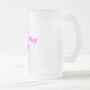 Vidro Jateado Caneca de cerveja da mãe