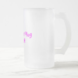 Vidro Jateado Caneca de cerveja da mãe