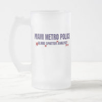 Caneca de cerveja da POLÍCIA do METRO de MIAMI