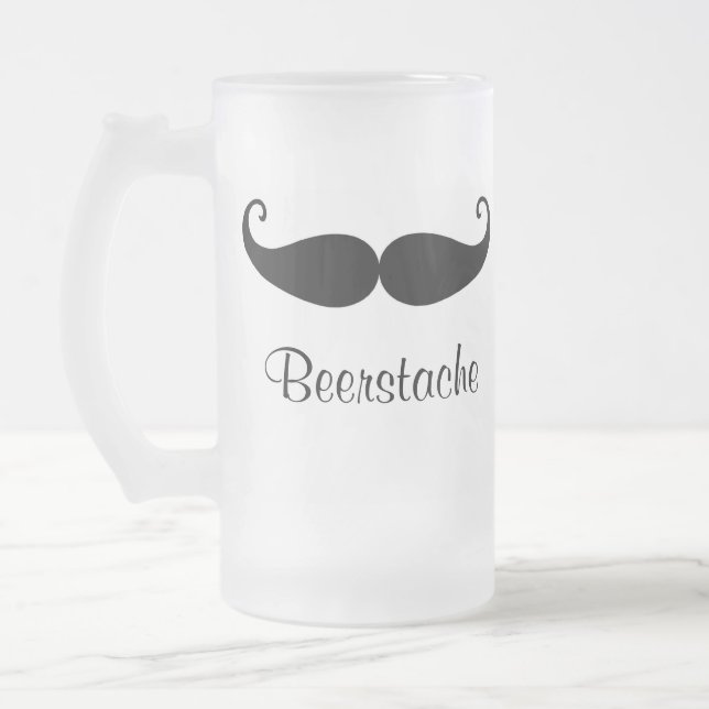 Vidro Jateado Caneca de cerveja de Beerstache (Esquerda)