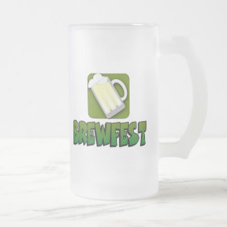 Vidro Jateado Caneca de cerveja de Brewfest