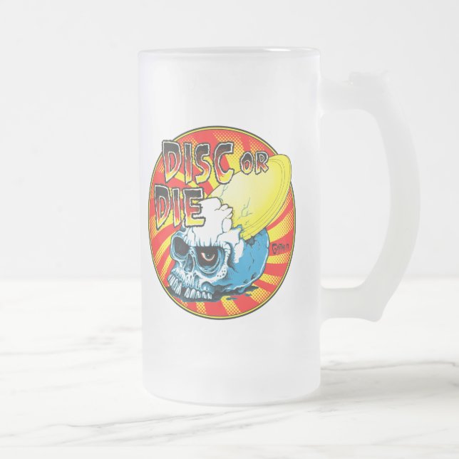 Vidro Jateado Caneca de cerveja de Disc_Or_Die (Direita)
