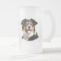 Caneca de cerveja de Galês border collie