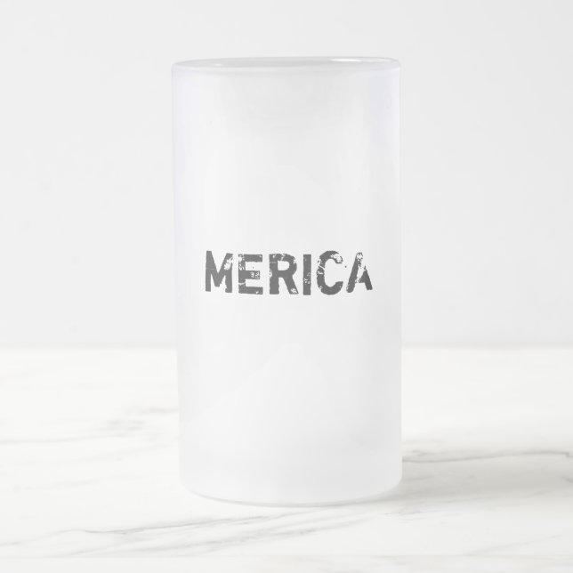 VIDRO JATEADO CANECA DE CERVEJA DE MERICA (Centro)