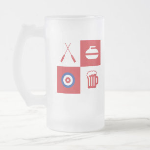 Vidro Jateado Caneca de cerveja de ondulação