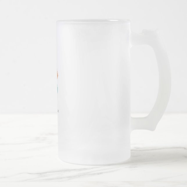 Vidro Jateado Caneca de cerveja de OneSpace (Direita)