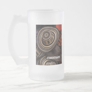 Vidro Jateado Caneca de cerveja de Vueltiao