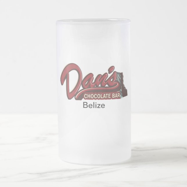Vidro Jateado Caneca de cerveja do bar de chocolate de Dan (Centro)