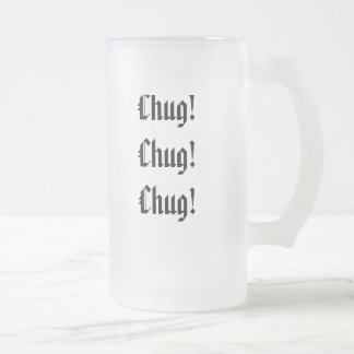 Vidro Jateado Caneca de cerveja do Chug