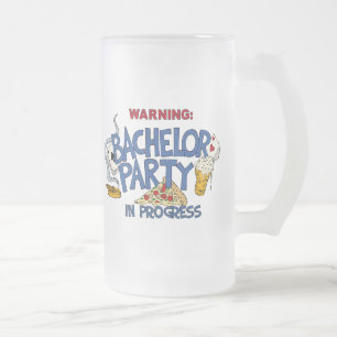 Vidro Jateado Caneca de cerveja do despedida de solteiro