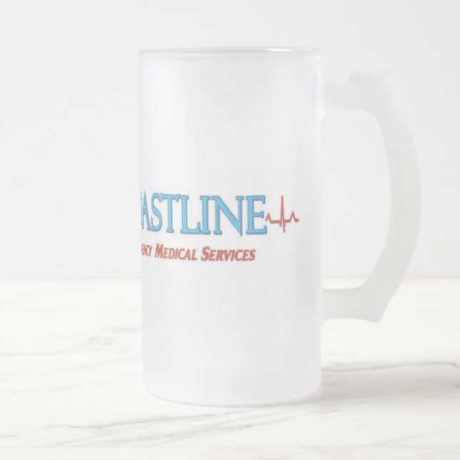 Vidro Jateado Caneca de cerveja do EMS do litoral (Direita)