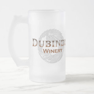 Vidro Jateado Caneca de cerveja do fosco da adega de Dubindil