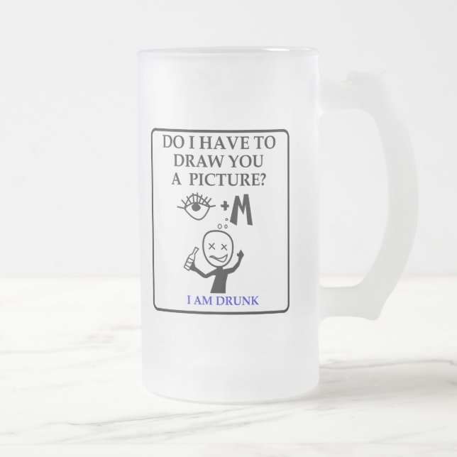 Vidro Jateado Caneca de cerveja do fosco das ideias de (Direita)