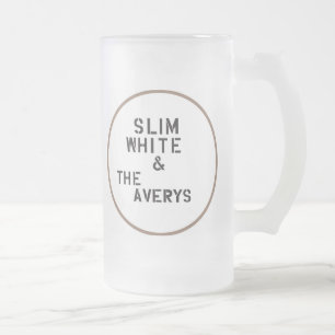 Vidro Jateado Caneca de cerveja do fosco de Averys