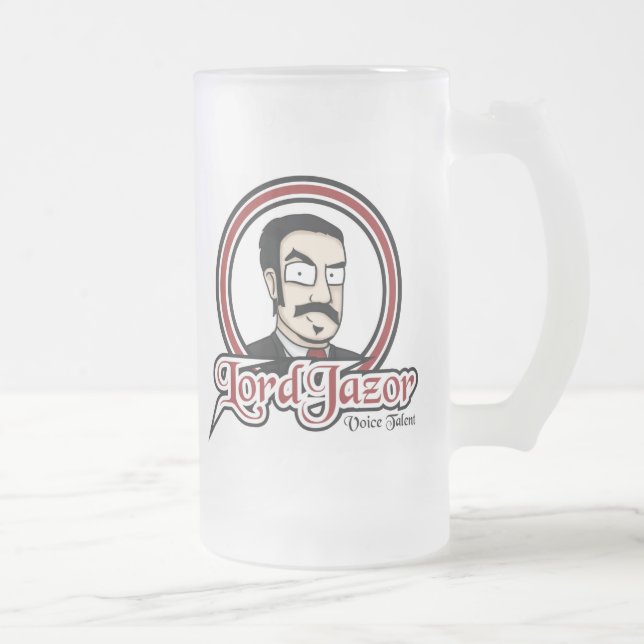 Vidro Jateado Caneca de cerveja do fosco de LordJazor (Direita)