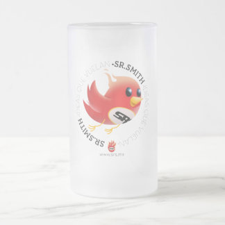 Vidro Jateado Caneca de cerveja do fosco de Señor Smith´s