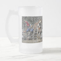 Caneca de cerveja do fosco do cavaleiro do bronco