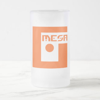Vidro Jateado Caneca de cerveja do fosco do logotipo do Mesa do
