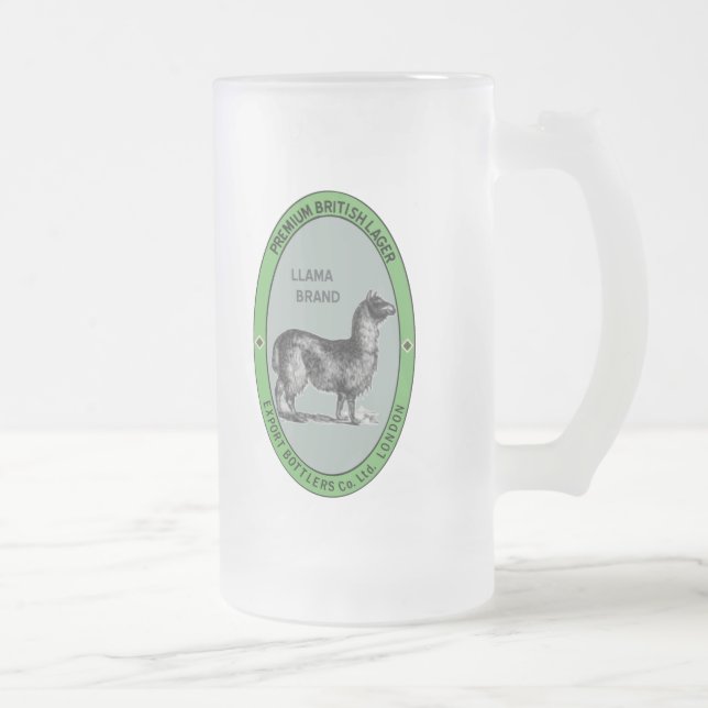 Vidro Jateado Caneca de cerveja do lama do fosco (Direita)