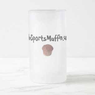 Vidro Jateado Caneca de cerveja do muffin de TheSports