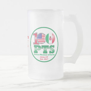 Vidro Jateado Caneca de cerveja do piquenique da família do