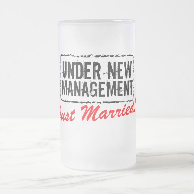 Vidro Jateado Caneca de cerveja | do recem casados sob a gestão (Centro)