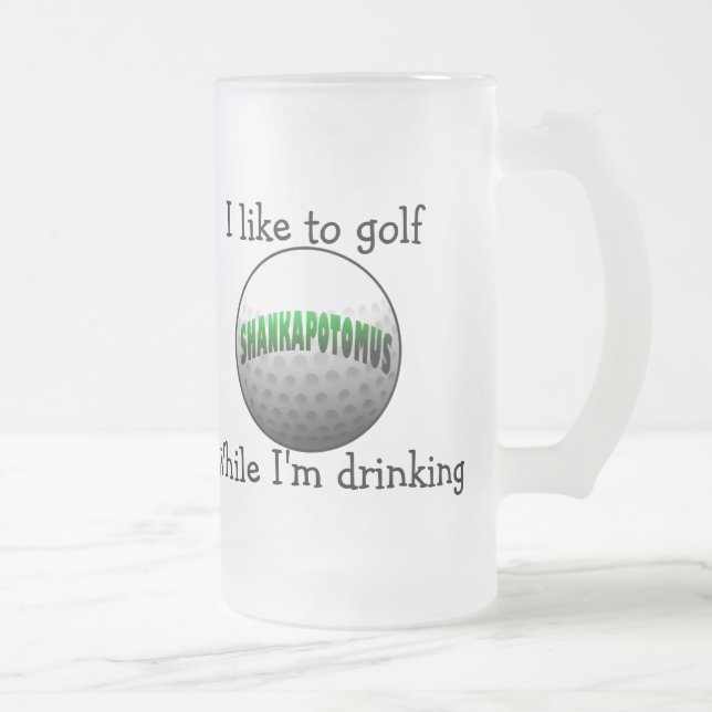 Vidro Jateado caneca de cerveja do shankapotomus (Direita)
