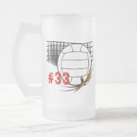 Caneca de cerveja do voleibol