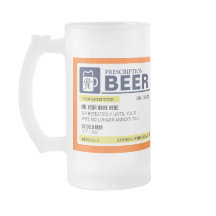 Caneca de cerveja engraçada da prescrição