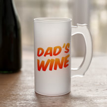 Caneca de cerveja Engraçada De Fosco De Vinho