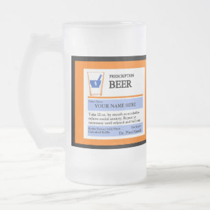 Vidro Jateado Caneca de cerveja feita sob encomenda da