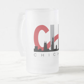 Vidro Jateado Caneca de cerveja geada CHI