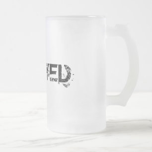 Vidro Jateado Caneca de cerveja ligada