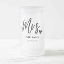 Caneca de cerveja Modern Bride Beer Mug: Presente 