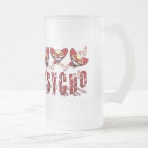 Vidro Jateado Caneca de Cerveja Psycho Frosted