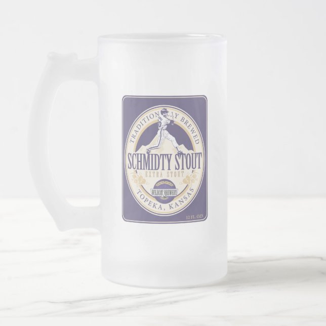 Vidro Jateado Caneca de cerveja robusta de Schmitty (Esquerda)