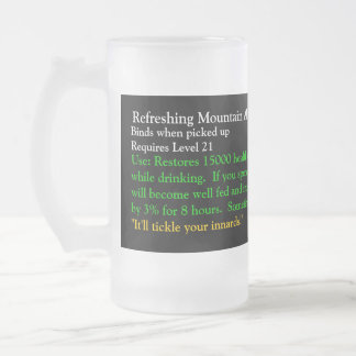 Vidro Jateado Caneca de Warcraft - cerveja inglesa de