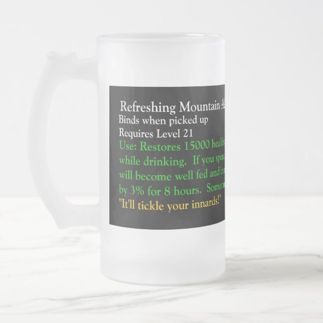Vidro Jateado Caneca de Warcraft - cerveja inglesa de (Esquerda)
