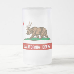 Vidro Jateado Cerveja de Califórnia? Caneca de cerveja engraça