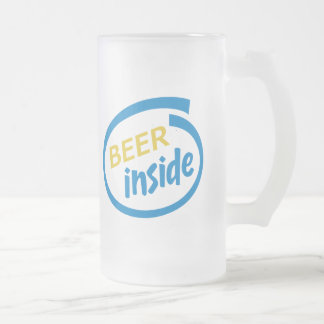 Vidro Jateado Cerveja dentro da caneca da caneca de