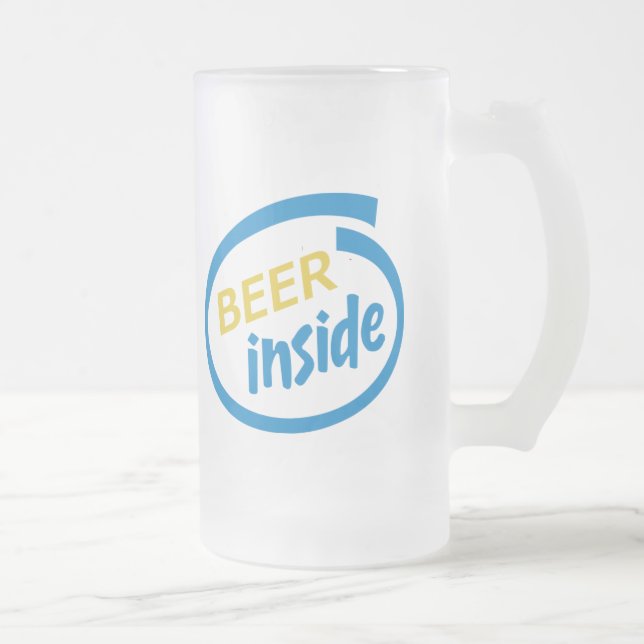 Vidro Jateado Cerveja dentro da caneca da caneca de (Direita)