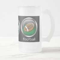 Coma Futebol do Sono: Verde: Caneca de cerveja de